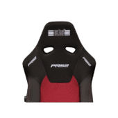 Top-down view of PRS2 Performance Racing Seat showing bolstered side supports and seat width.