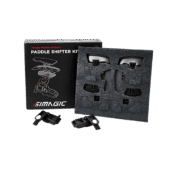 Simagic Paddle Shifter Kit (Single Paddle Edition) in retail box with foam-protected internal components, ideal for sim racing wheel customization.