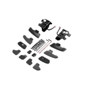 Full Simagic dual paddle shifter module kit including magnetic shifters, carbon paddles, hardware, tools, and connectors for modular racing wheel setups.