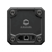 Simucube 3 Sport rear panel with power, SC-link, and control box ports