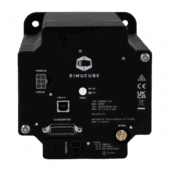 Simucube 2 Pro back panel close-up showing ports and labels