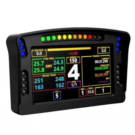 UD2-S 5-inch sim racing dashboard with 26 frosted programmable LEDs