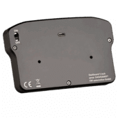 Ascher Racing 5 inch dashboard rear view showing mounting points and USB connection