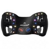Ascher Racing McLaren Artura Pro sim racing wheel front view with illuminated buttons
