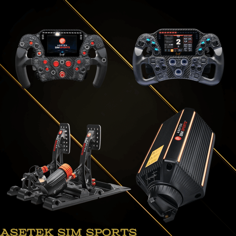 Asetek SimSports sim racing brand tile