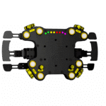 SimCore STD-98 Gold Rush carbon fibre racing wheel front view