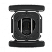 Rear view of the Link Quick Release for Simucube 3 showing electrical contact pins and internal alignment rails