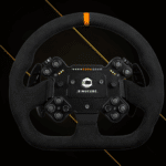 Simucube Valo GT-23 steering wheel front view with integrated button layout and LED rev lights