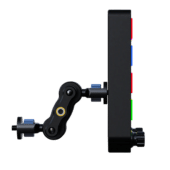 BavarianSimTec Control Center side profile showing adjustable mounting arm and compact design