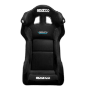 Front view of Sparco QRT CIRCUIT II racing seat showing deep bolsters and Circuit II branding