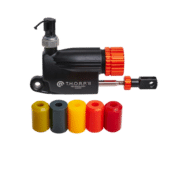 Asetek T.H.O.R.P. II brake elastomer set showing multiple stiffness options for pedal tuning
