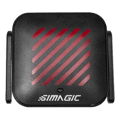 Simagic AirLink wireless hotspot top view featuring Simagic branding and antenna system