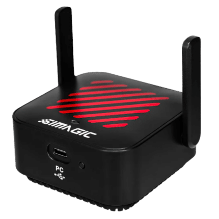 Simagic AirLink wireless hotspot for Zeus steering wheels and MagicDash 4 telemetry connectivity