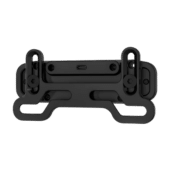 Simagic MagDock rear view showing adjustable mounting bracket and USB-C connection system