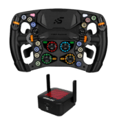Simagic Zeus Formula steering wheel without display paired with AirLink wireless connection