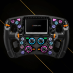 Simagic Zeus Formula steering wheel with integrated MagicDash 4 telemetry display