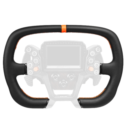 Simagic Zeus GT 320MS Modern GT Square leather steering wheel with MagicDash 4 display for GT racing