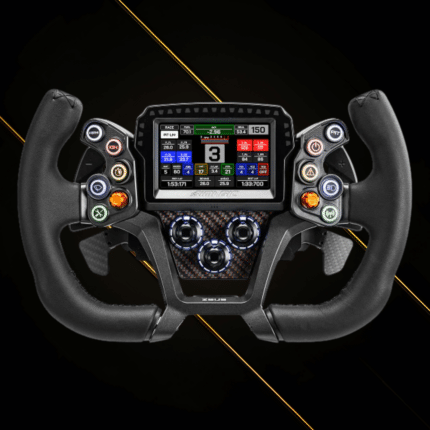 Simagic Zeus GT steering wheel with integrated MagicDash display for GT and endurance sim racing