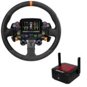 Simagic Zeus Sport steering wheel with dash display and AirLink wireless connection
