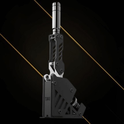 TAU Handbrake V2 load cell sim racing handbrake featuring adjustable resistance and premium steel construction for rally and drift simulators.