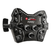 Asetek forte gt button box - alu angled view.