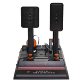 Asetek forte pedal face plates mounted on Forte pedal set